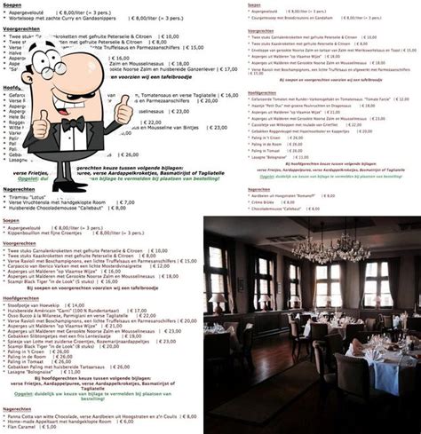 borse van amsterdam menu.